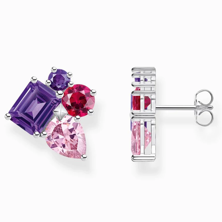 Thomas Sabo ezüst fülbevaló színes cirkóniával - H2275-477-7