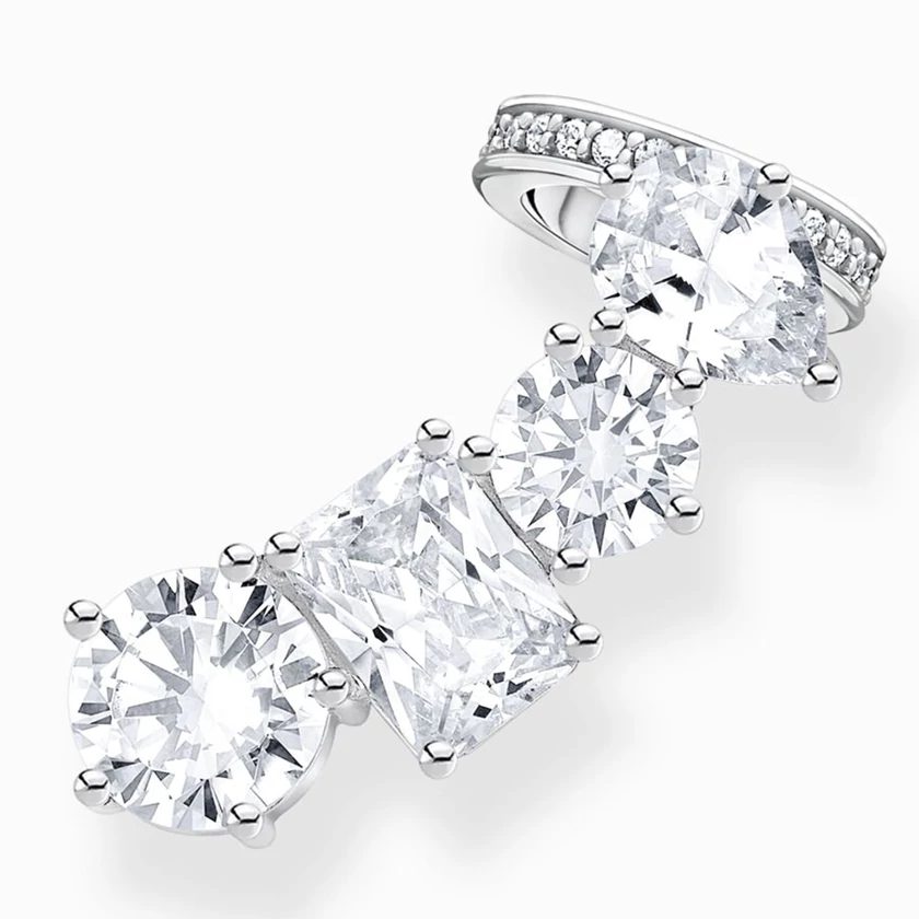 Thomas Sabo ezüst fél pár fülbevaló cirkóniával  - H2279-051-14