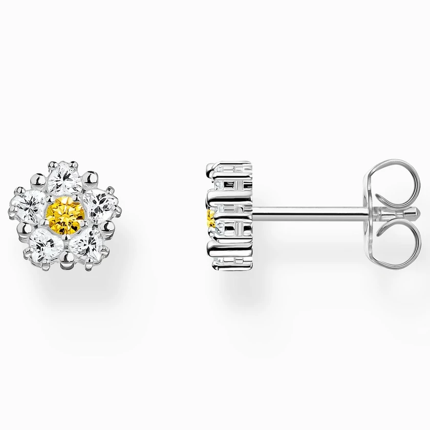 Thomas Sabo ezüst beszúrós százszorszép fülbevaló cirkónia kövekkel - H2297-051-4