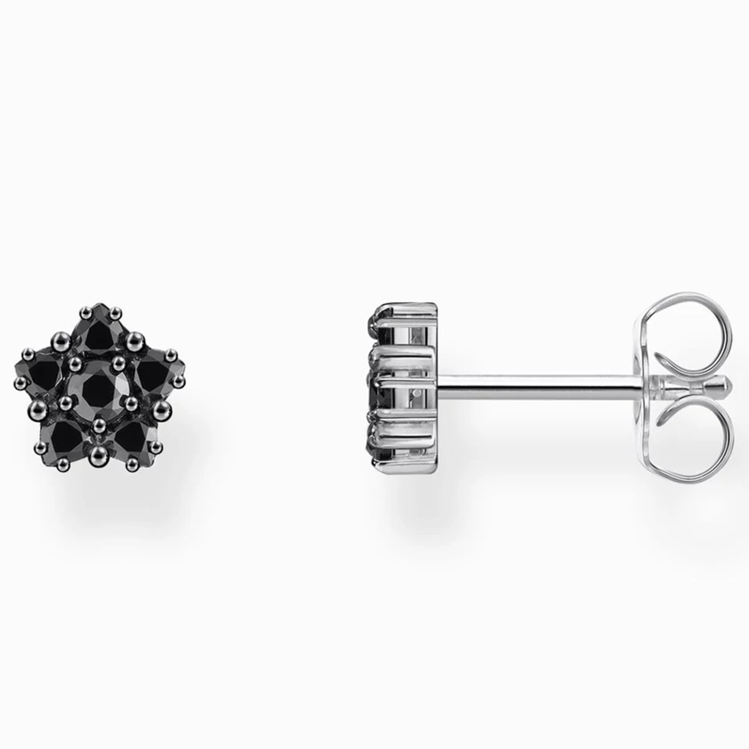 Thomas Sabo fekete cirkónia köves ezüst fülbevaló - H2297-643-11