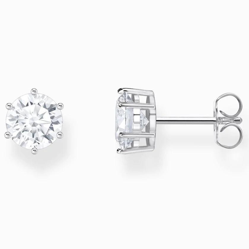 Thomas Sabo áttetsző cirkónia köves ezüst fülbevaló - H2300-051-14