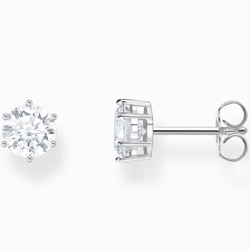 Thomas Sabo áttetsző cirkónia köves ezüst fülbevaló - H2301-051-14