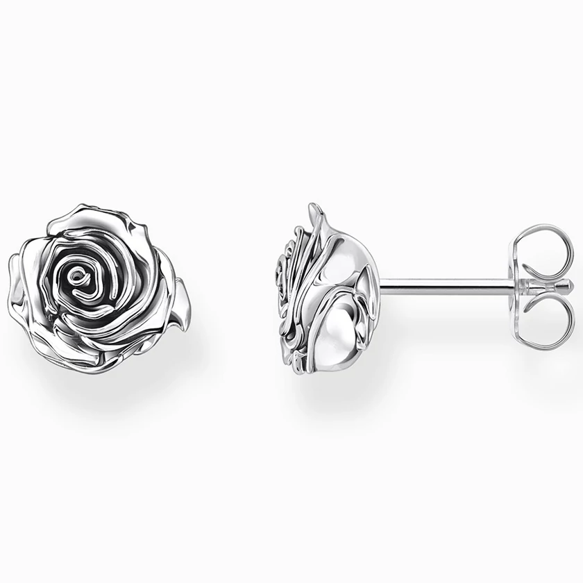 Thomas Sabo ezüst rózsa beszúrós fülbevaló - H2323-637-21