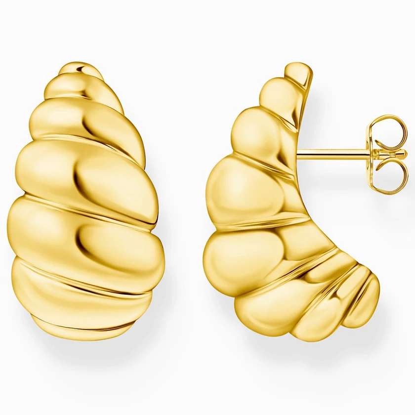 Thomas Sabo sárga arany csavart beszúrós fülbevaló - H2326-413-39