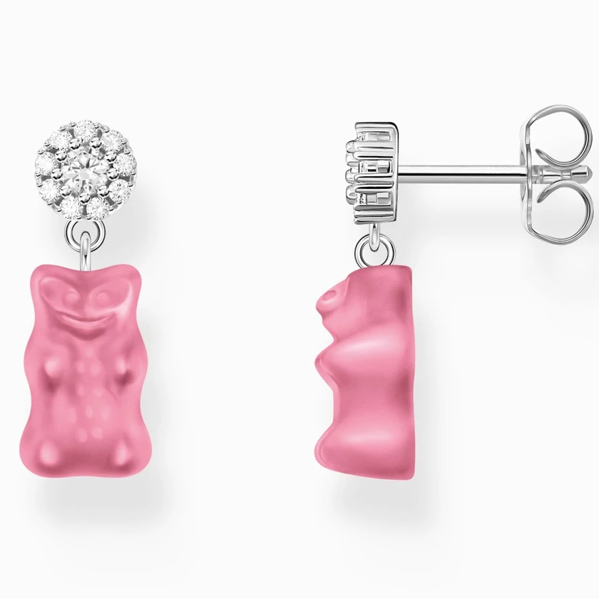 Thomas Sabo ezüst fülbevaló lógó rózsaszín Haribo gumimacival - H2330-052-9
