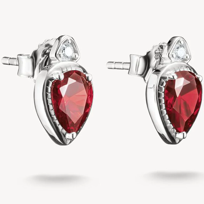 Thomas Sabo elyndra piros csepp ezüst fülbevaló - H2333-051-10