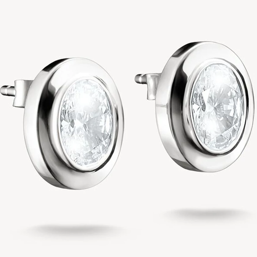 Thomas Sabo ovális köves ezüst fülbevaló - H2342-051-14