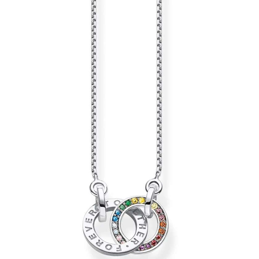 Thomas Sabo színes ezüst összetartozás nyaklánc - KE1488-318-7-L55V