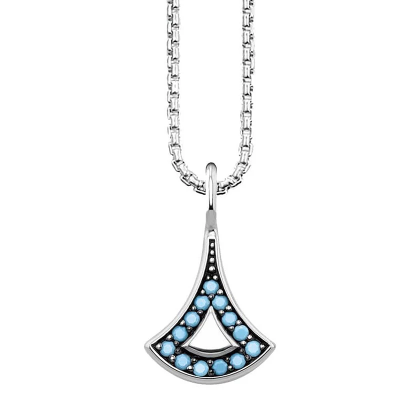 Thomas Sabo kék köves ázsiai motívumos ezüst nyaklánc - KE1739-667-17-L45