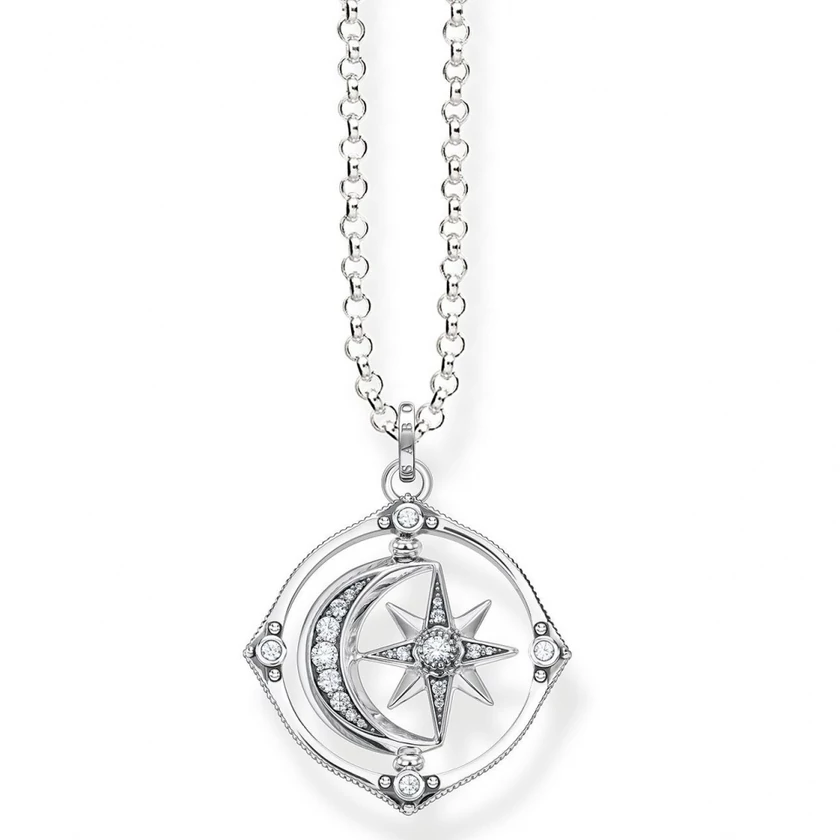 Thomas Sabo ezüst nyaklánc hold és csillag medállal - KE1985-643-14-L50V