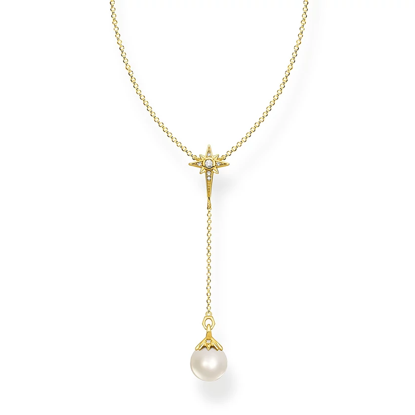 Thomas Sabo nyaklánc csillag és gyöngy medállal - KE1986-445-14-L45V
