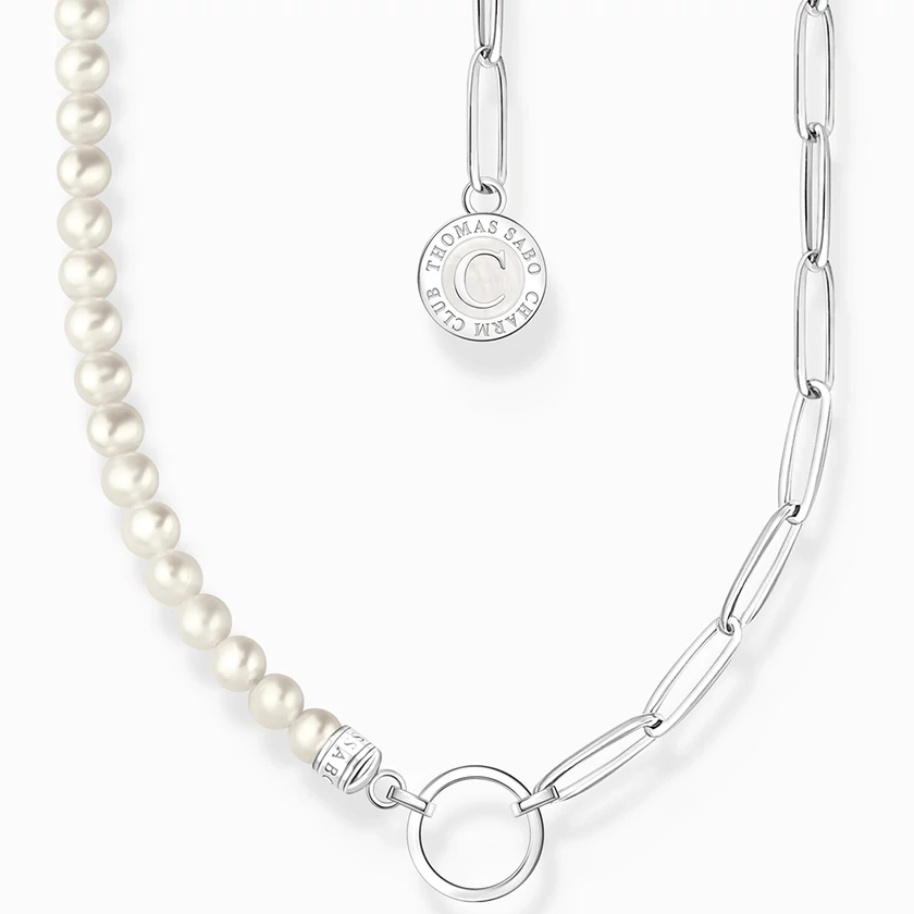 Thomas Sabo Charmista Coin tenyésztett gyöngy láncos nyaklánc - KE2189-158-14-L45V