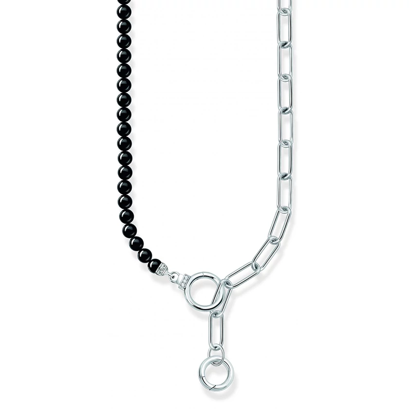 Thomas Sabo ezüst ónix gyöngyös nyaklánc - KE2193-027-11-L47V