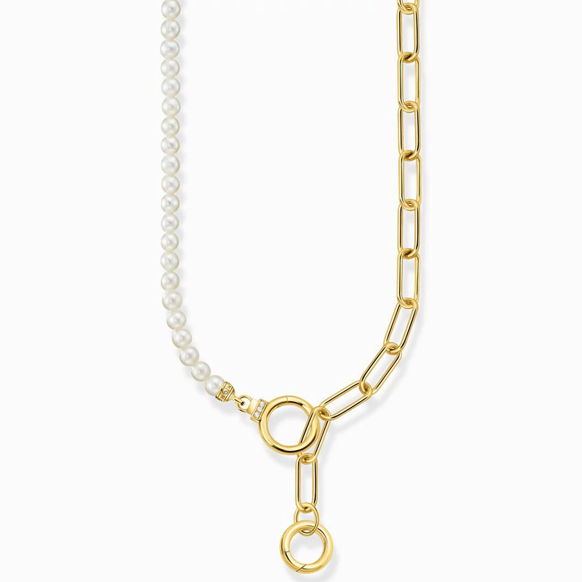 Thomas Sabo aranyozott édesvízi gyöngy nyaklánc - KE2193-445-14-L47V
