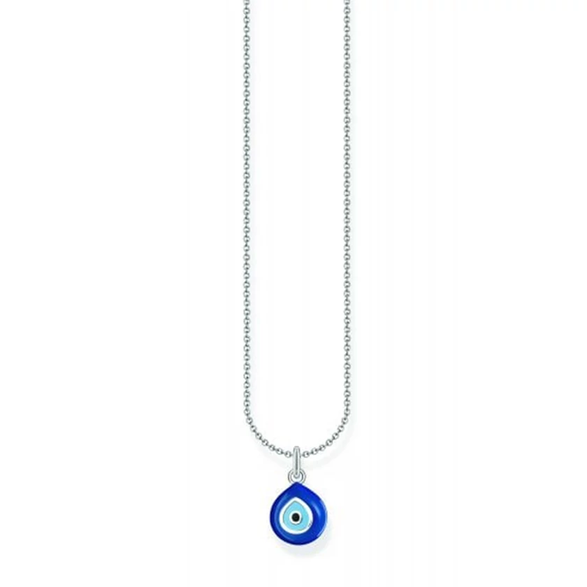 Thomas Sabo ezüst nyaklánc kék szem medállal - KE2218-007-1-L45V