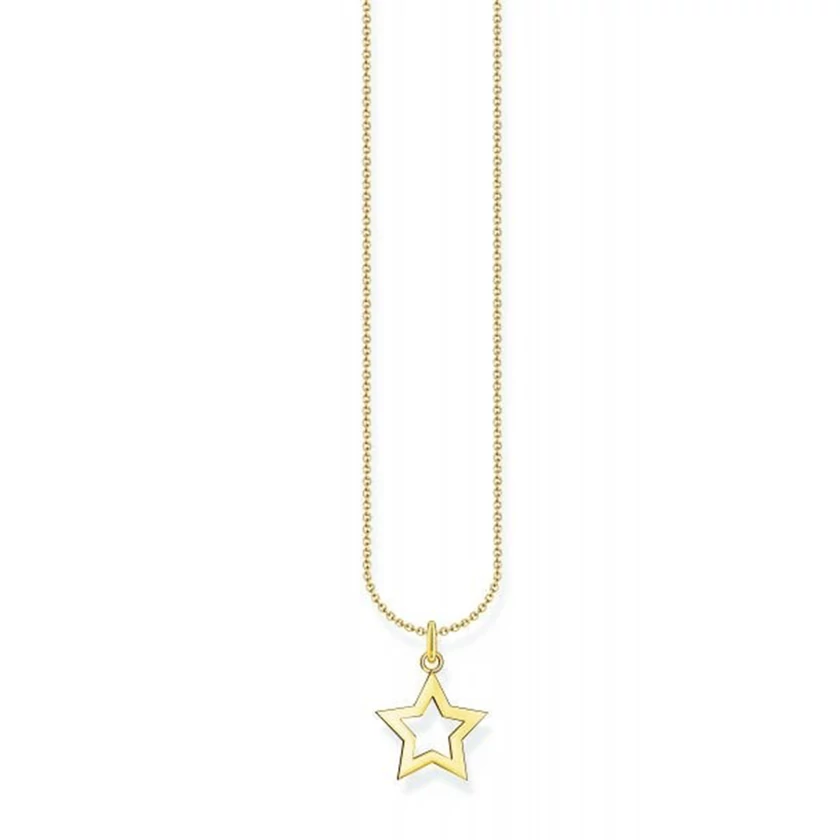 Thomas Sabo aranyozott csillag nyaklánc - KE2222-413-39-L45V