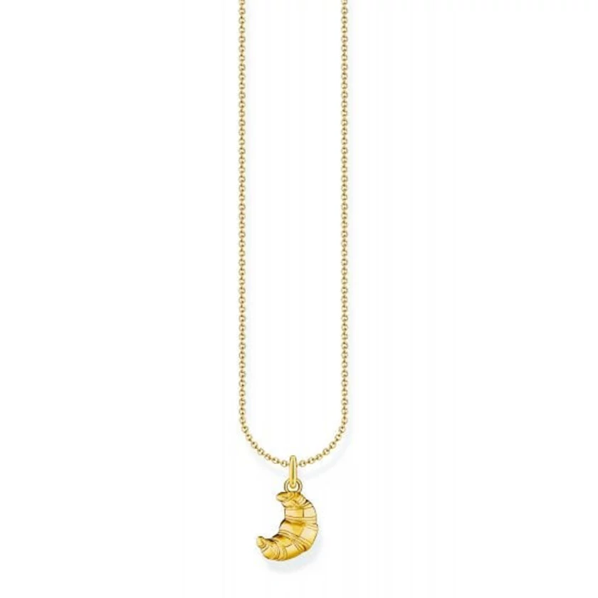 Thomas Sabo aranyozott nyaklánc croissant medállal - KE2229-413-39-L45V