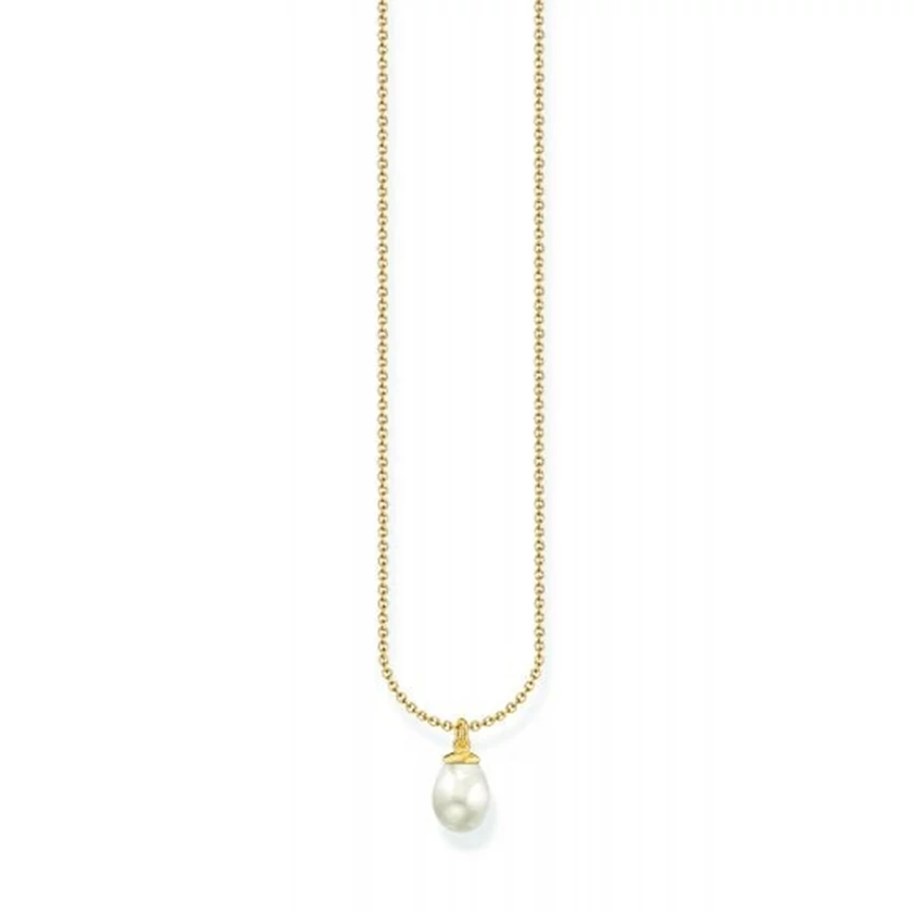 Thomas Sabo aranyozott nyaklánc gyöngy medállal - KE2238-430-14-L45V
