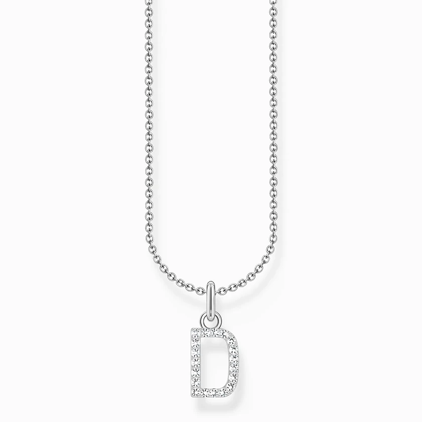 Thomas Sabo ezüst nyaklánc "D" betű medállal - KE2243-051-14-L45V