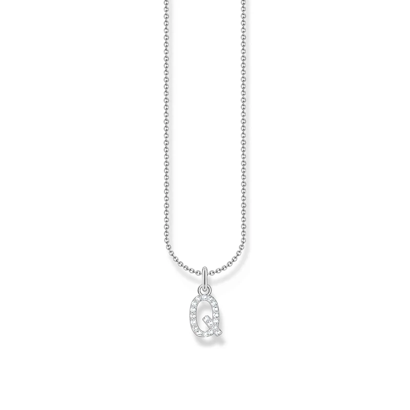 Thomas Sabo ezüst nyaklánc "Q" betű medállal - KE2256-051-14-L45V