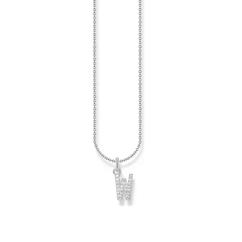Thomas Sabo ezüst nyaklánc "W" betű medállal - KE2262-051-14-L45V