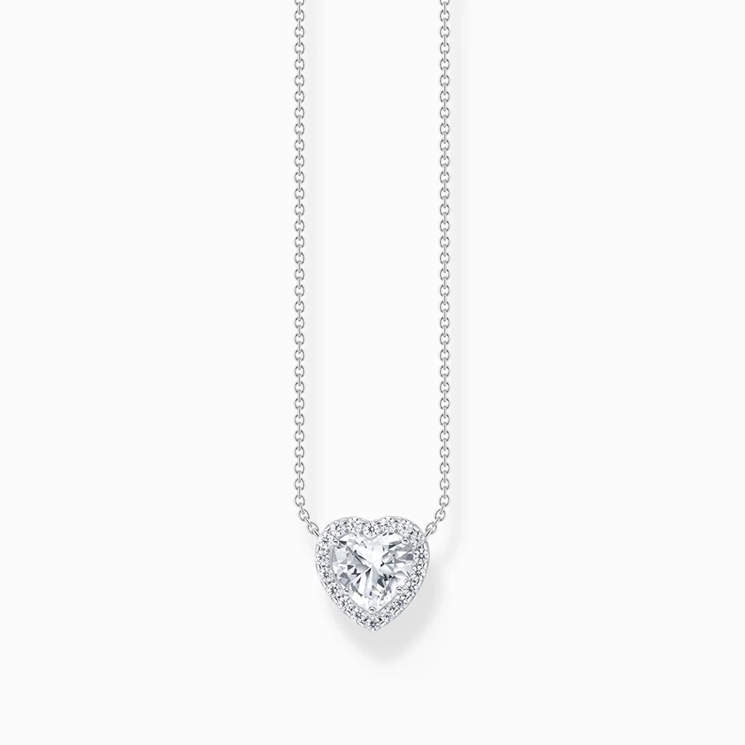 Thomas Sabo ezüst nyaklánc áttetsző cirkónia szív medállal - KE2280-051-14-L45V