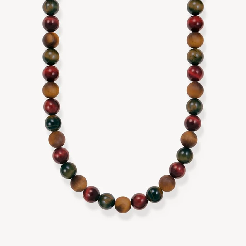 Thomas Sabo tigrisszem gyöngyös talizmán nyaklánc - KE2304-826-7