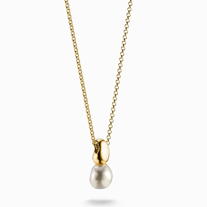 Thomas Sabo sárga arany organikus gyöngy nyaklánc - KE2318-430-14-L45V - Natural Beauty