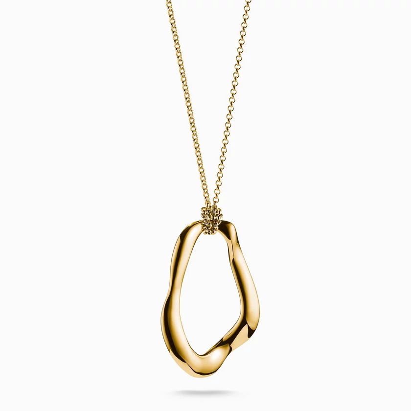 Thomas Sabo sárga arany organikus formájú nyaklánc - KE2319-413-39-L70 - Natural Beauty