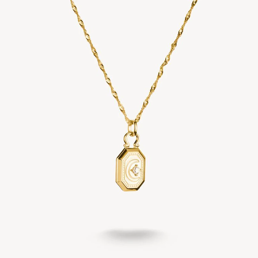 Thomas Sabo elyndra aranyozott félhold nyaklánc - KE2334-414-14