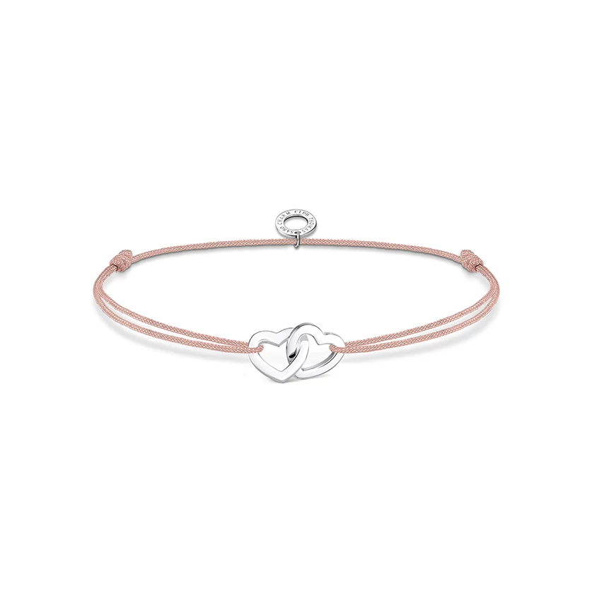 Thomas Sabo dupla szíves textil karkötő - LS121-173-19-L20V