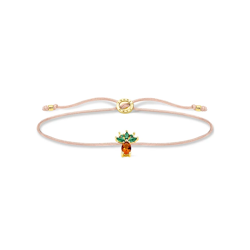 Thomas Sabo ananász textil karkötő - LS129-472-7-L20V