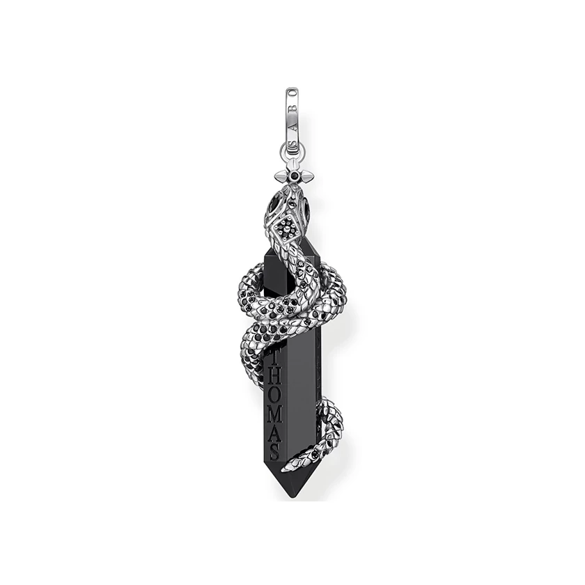 Thomas Sabo onyx kő kígyóval medál - PE944-641-11