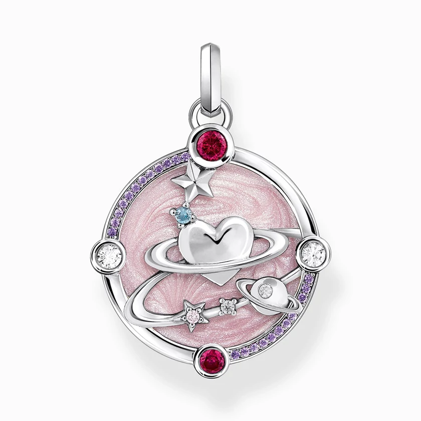 Thomas Sabo pink kozmikus univerzum medál - PE959-340-9