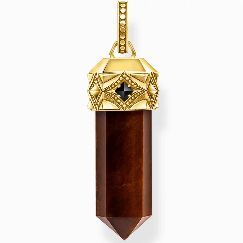 Thomas Sabo Hexagon piros tigrisszem medál - PE964-324-10