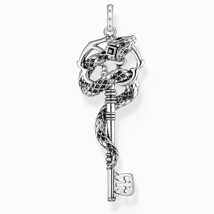 Thomas Sabo ezüst kígyó medál fekete cirkónia kövekkel - PE983-691-11