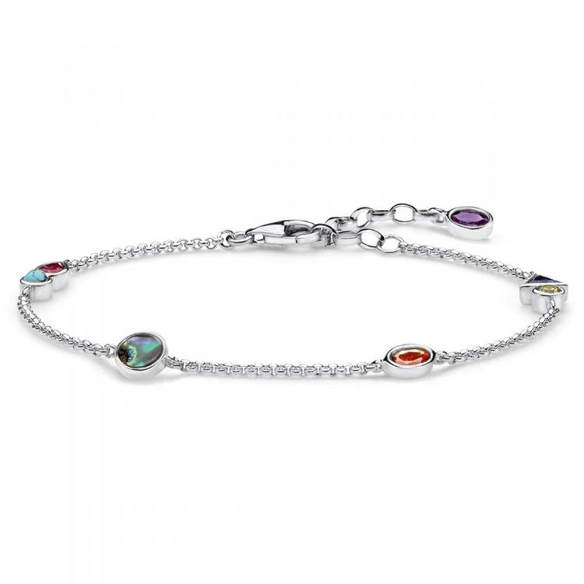 Thomas Sabo ezüst karkötő színes kövekkel - SCA150276
