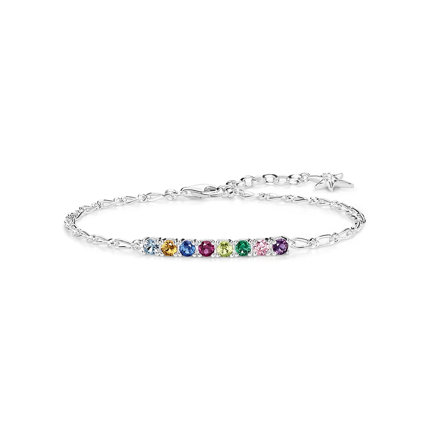 Thomas Sabo ezüst karkötő színes kövekkel - SCA150333