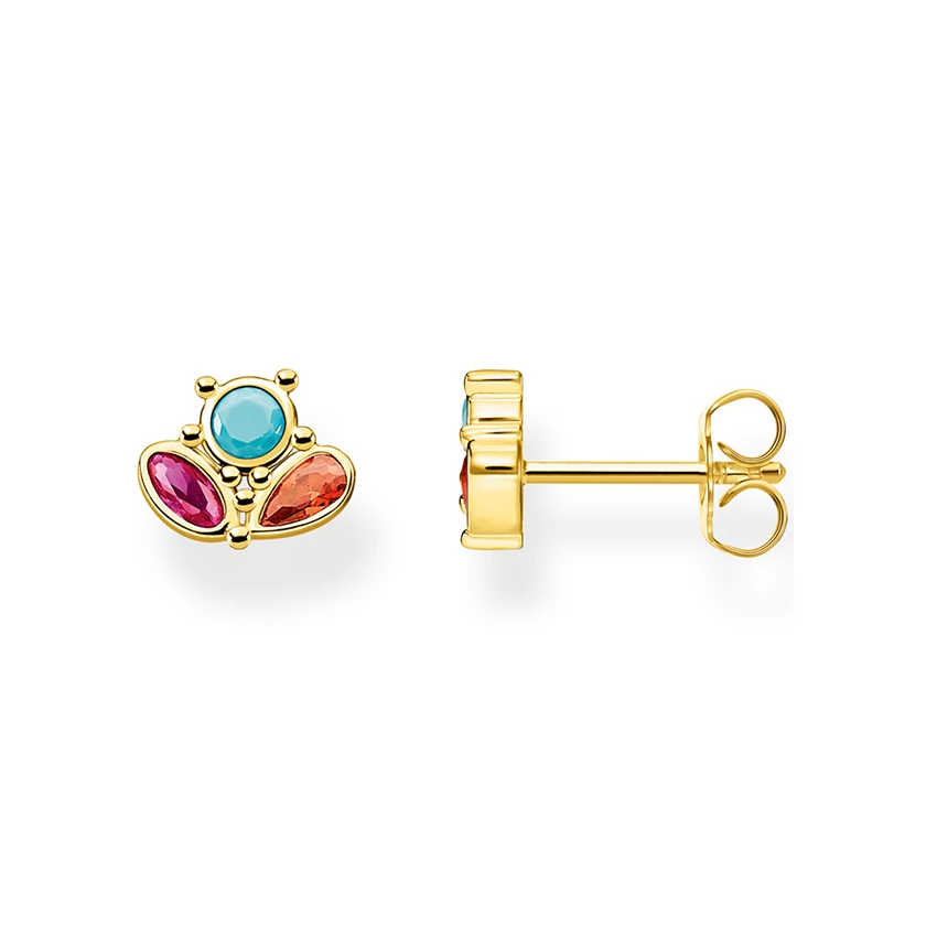 Thomas Sabo aranyozott színes köves fülbevaló - SCH150332