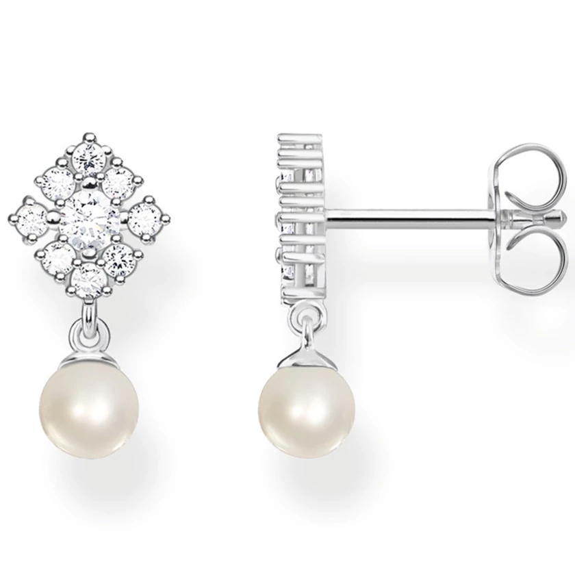 Thomas Sabo cirkónia függő gyöngy ezüst fülbevaló - SCH150339