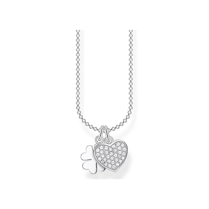 Thomas Sabo ezüst négylevelű lóhere és szív nyaklánc - SCKE150316
