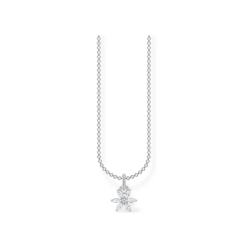 Thomas Sabo ezüst nyaklánc cirkónia virág medállal - SCKE150326