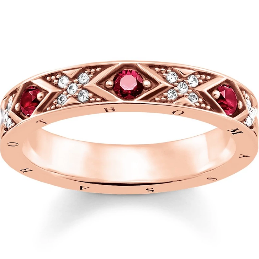 Thomas Sabo ázsiai motívumos rozé aranyozott gyűrű - TR2163-626-10-54