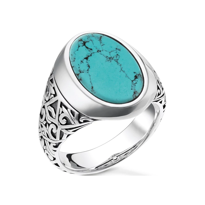 Thomas Sabo türkiz gyűrű - TR2242-878-17-52