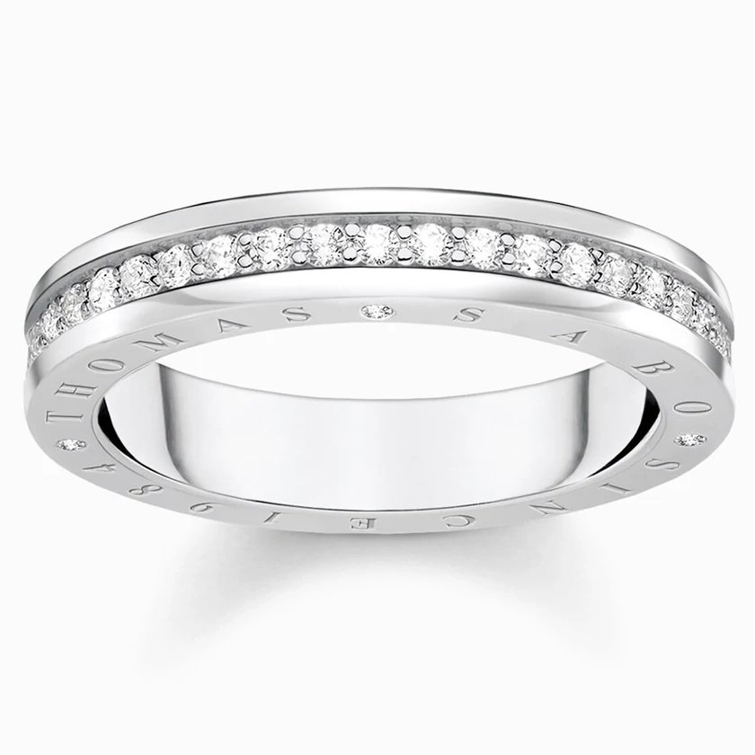 Thomas Sabo fehér köves ezüst gyűrű - TR2254-051-14-48
