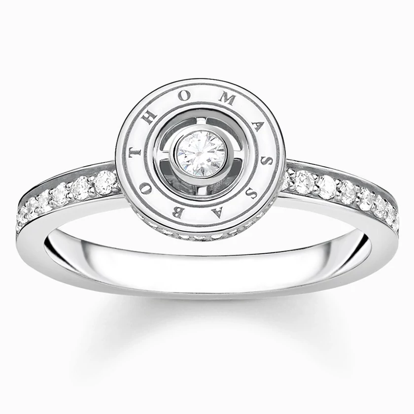 Thomas Sabo fehér köves ezüst gyűrű - TR2255-051-14-52