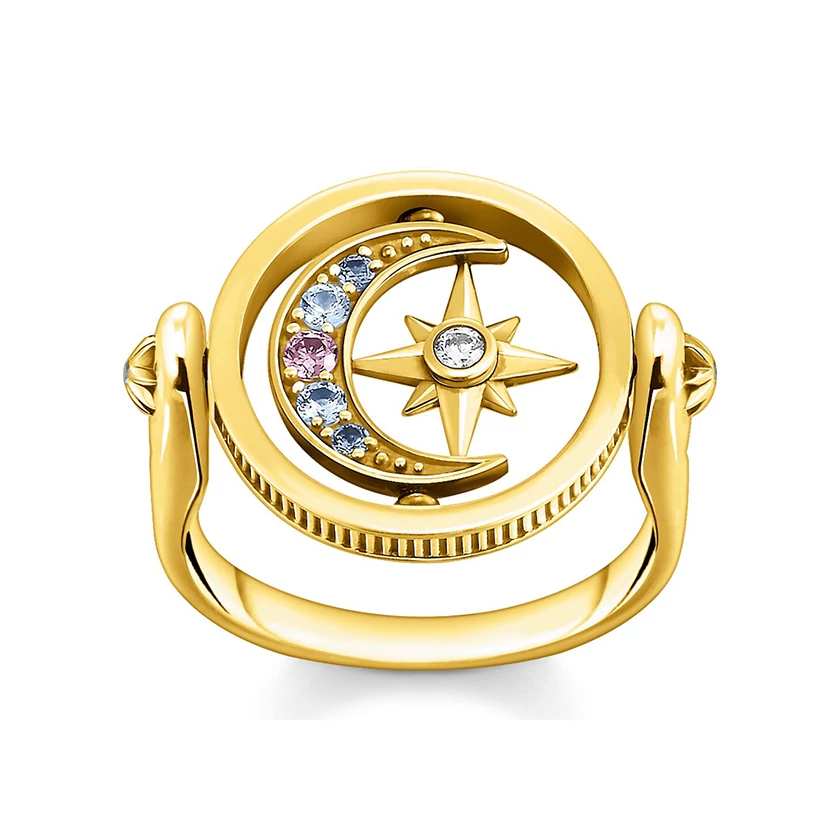 Thomas Sabo holdas és csillagos gyűrű - TR2377-959-7-54