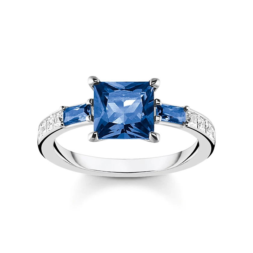 Thomas Sabo kék köves gyűrű - TR2380-166-1-54