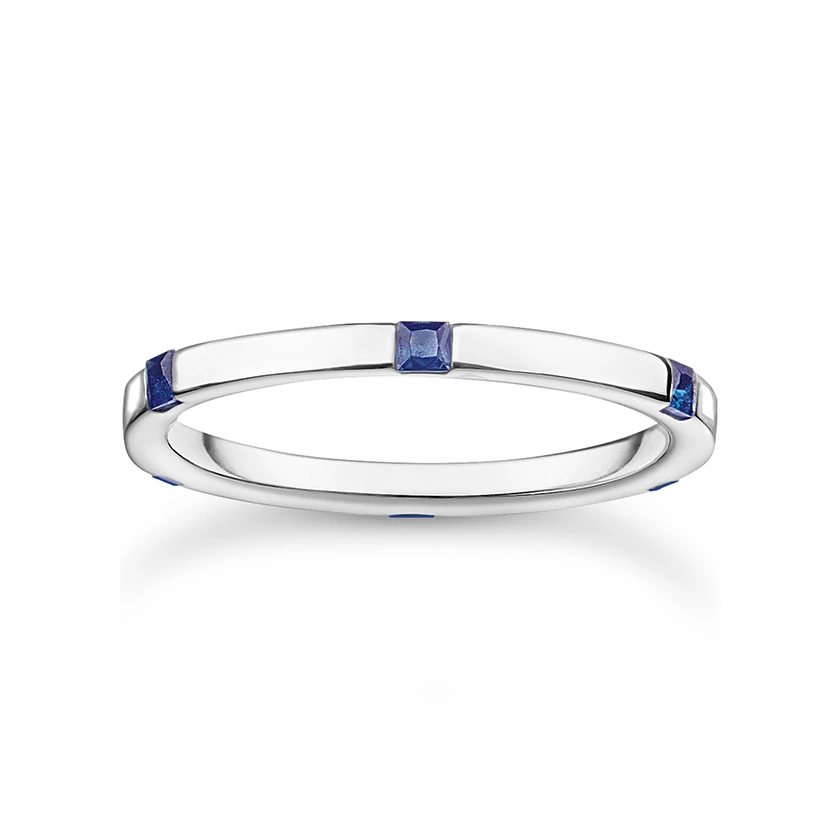 Thomas Sabo kék köves gyűrű - TR2396-699-32-54