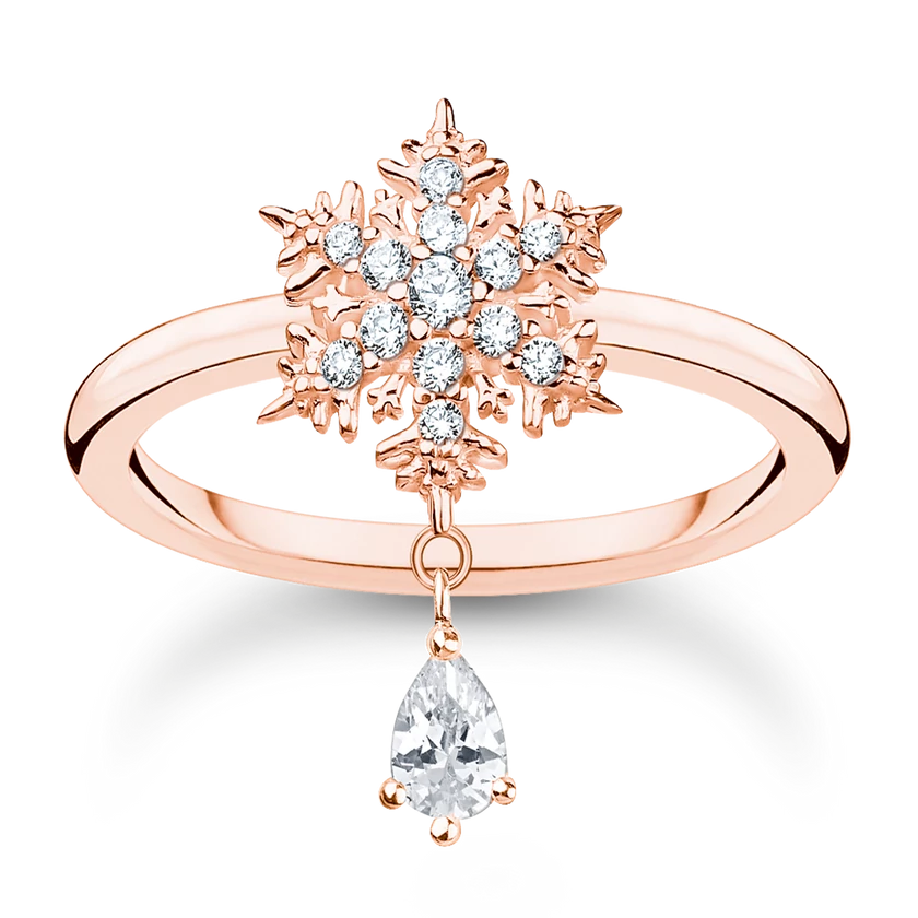 Thomas Sabo rozé hópehely gyűrű - TR2414-416-14-54